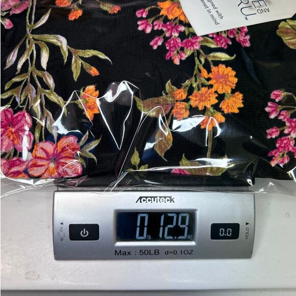 Time and Tru Women’s Oversize Longline Open Front Floral Print Kimono, L/XL - Picture 12 of 14